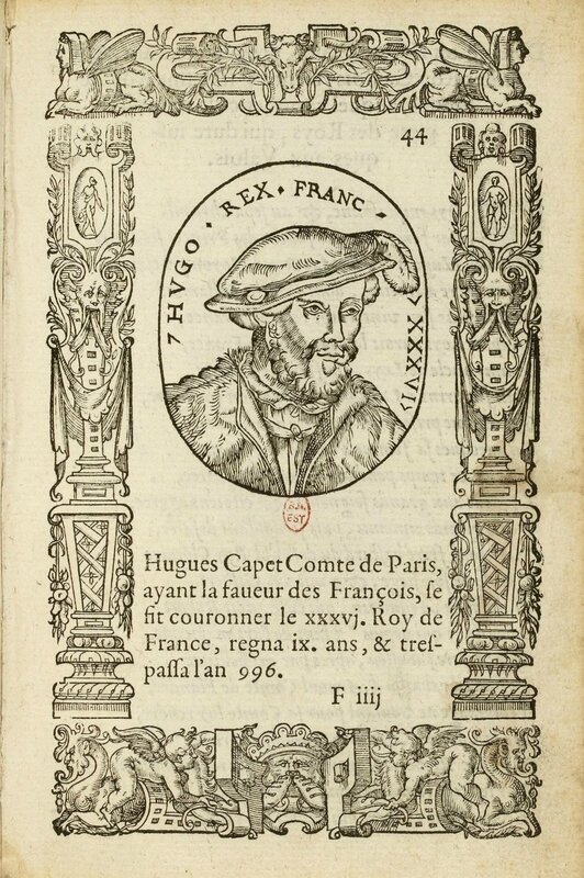 Hugues Capet gravure XVIe siècle