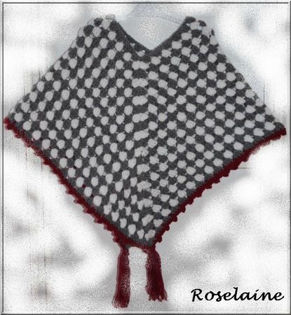 Roselaine55 Poncho gris