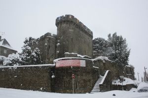 Avranches Donjon neige 12 mars 2013