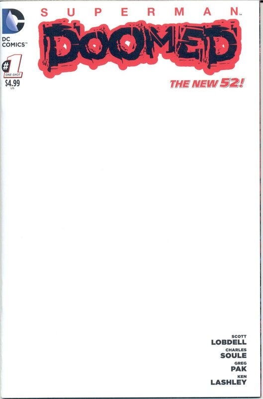 superman doomed 1 blank variant