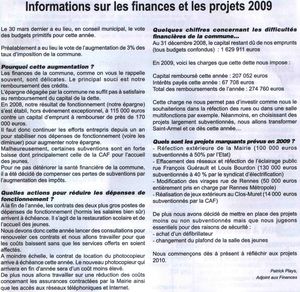 infos_finances_et_projets_2009__extrait__cho_n_11_