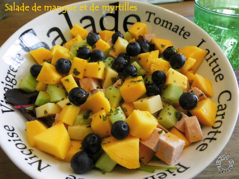 0605 Salade mangue et myrtilles 1
