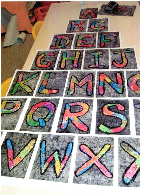 Lettres façon BATIK (3)