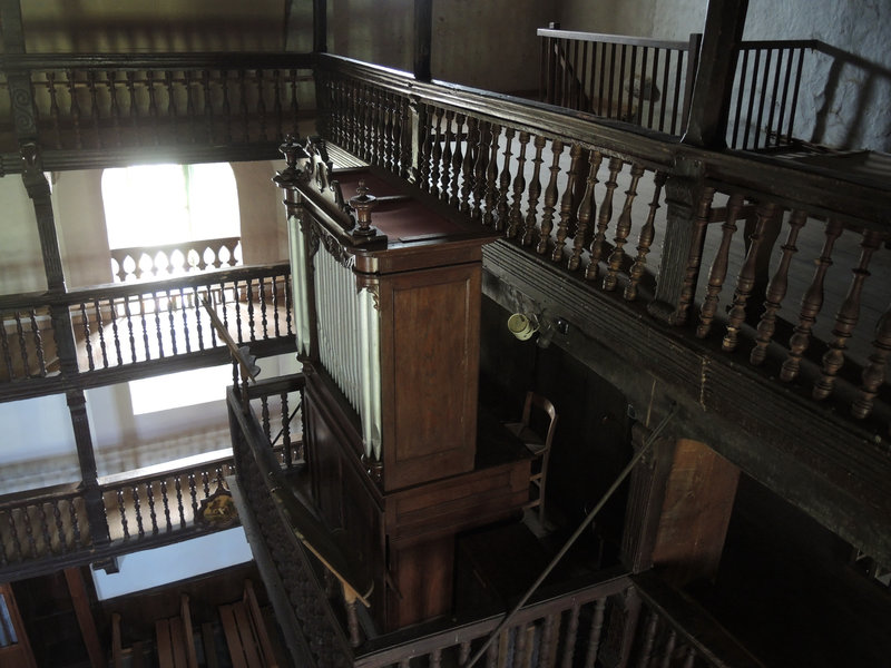 Mendionde, église saint-Cyprien, intérieur, orgue (64)