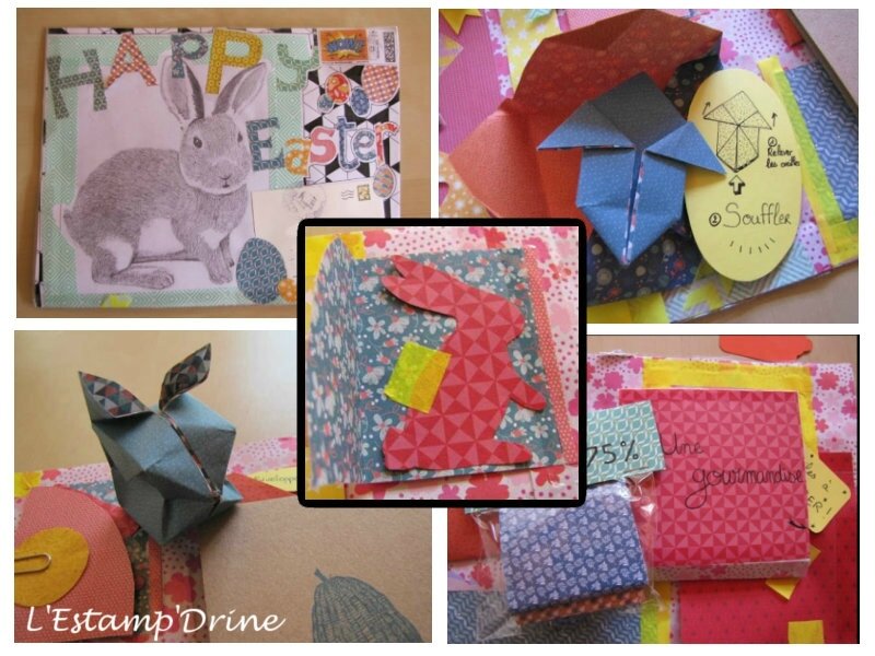 happy mail paques origami rose