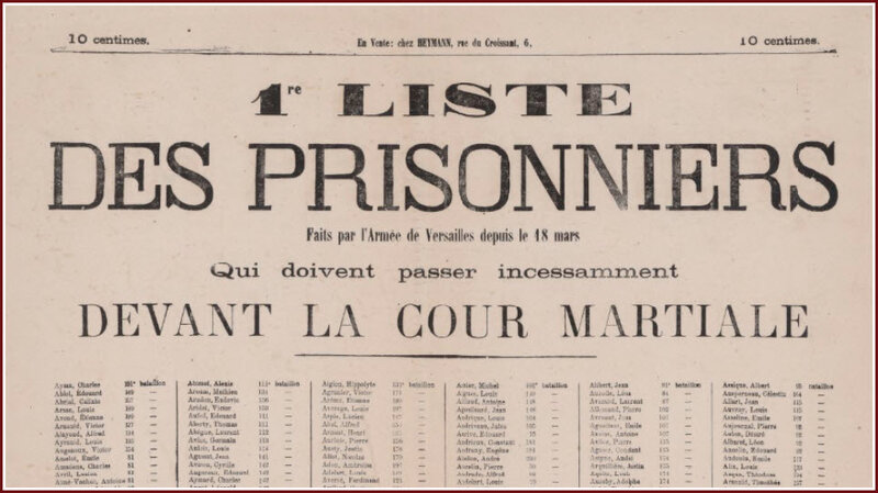 Commune - Prisonniers