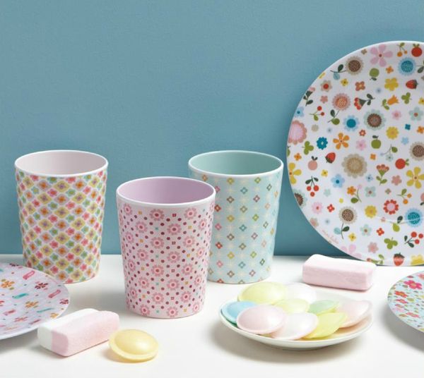 nouveaux verres en melamine Mini Labo
