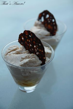 recettes Mousse au caramel au beurre salé et tuiles aux Carambars