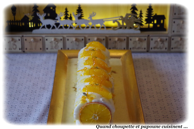 bûche île flottante à l'orange-5343