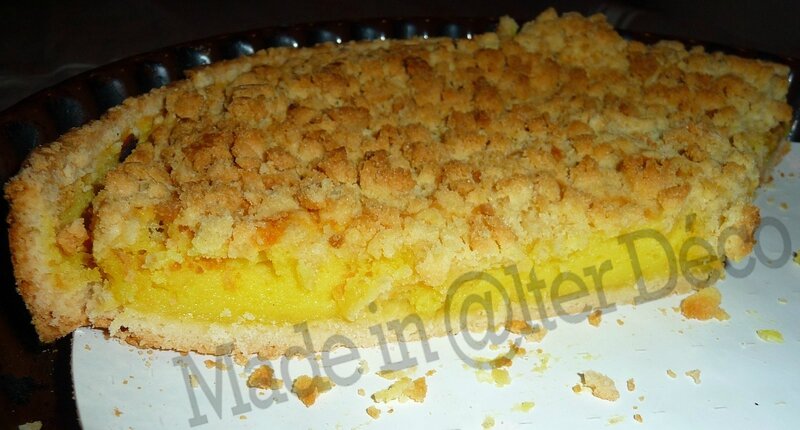 Crumble façon tarte à la crème