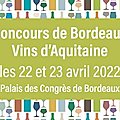 Concours des vins de Bordeaux 2022
