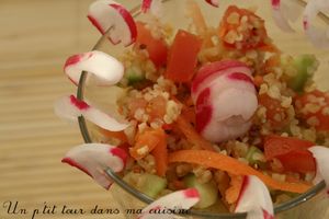 Ptite salade croquante et colorée recettes entrees Ptite salade croquante et colorée