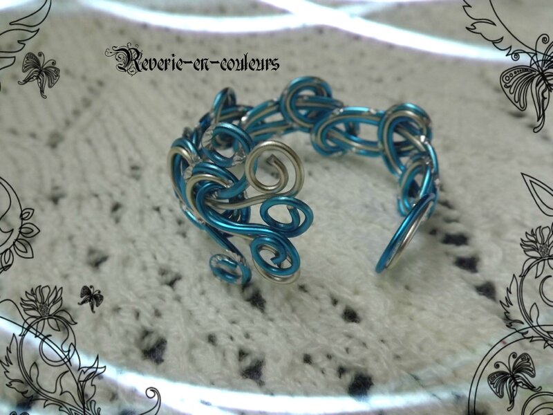 bracelet turquoise-argent