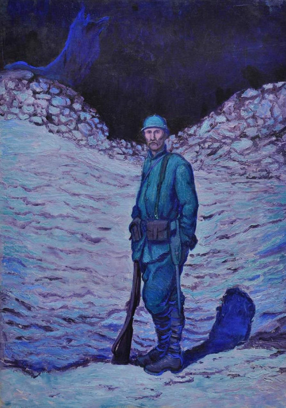 G Bruyer poilu dans tranchée