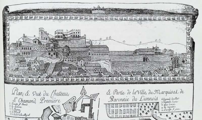 vue du Château, plan 1771 (1)