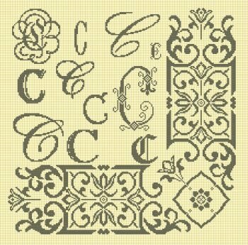Cadre monogramme C (0)