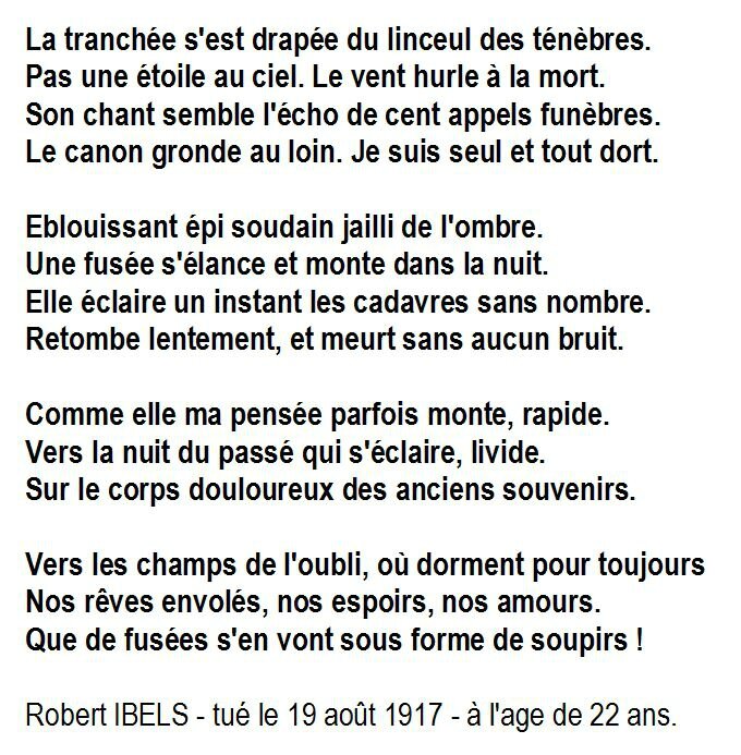 Poème de Robert IBELS