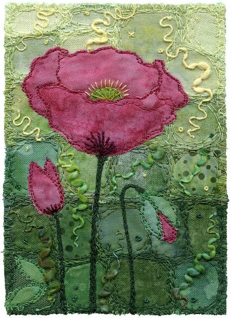 coquelicots appliqué