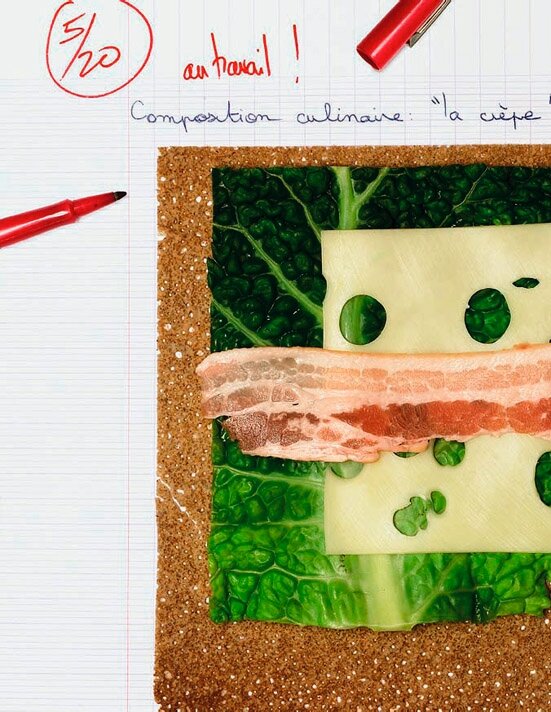 Cantines : crêpe jambon-fromage. Photo © Jérôme Bryon.