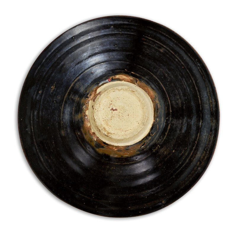 A superb Jizhou black-glazed 'leaf' bowl, Southern Song
