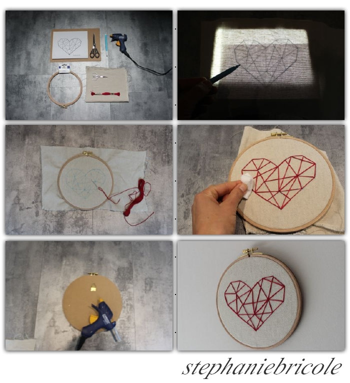 tuto broderie coeur