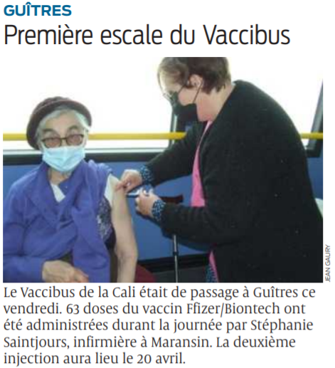 2021 03 29 SO Guitres Première escale du vaccibus