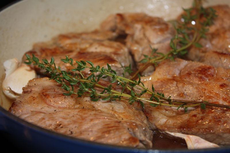 Echine de porc toute simple recettes plats Saltimbocca de veau au marsala avec une pointe dail