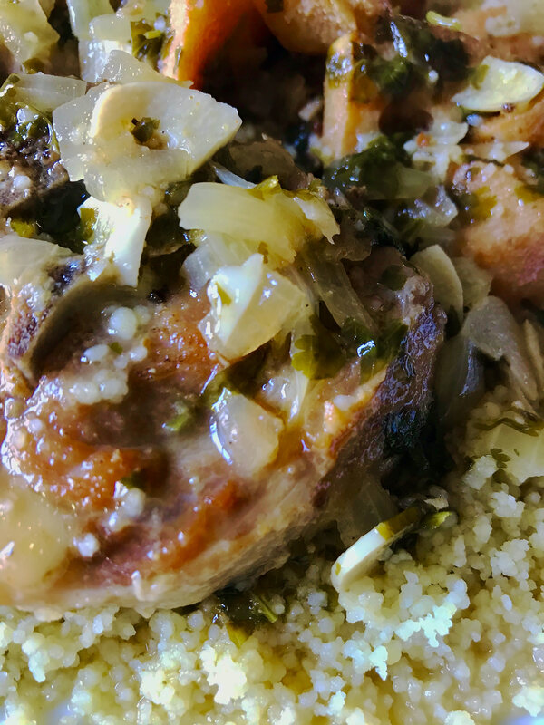 tajine de collier d'agneau aux coings