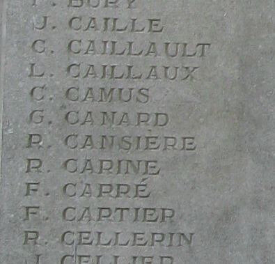 Cansière Monument aux morts