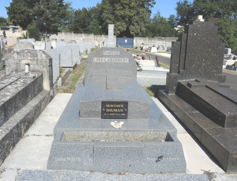 Bordeaux, cimetière des Pins-Francs, tombe de Mort Shuman