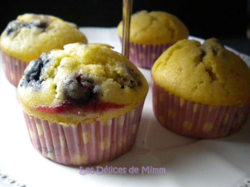 Muffins aux myrtilles 2