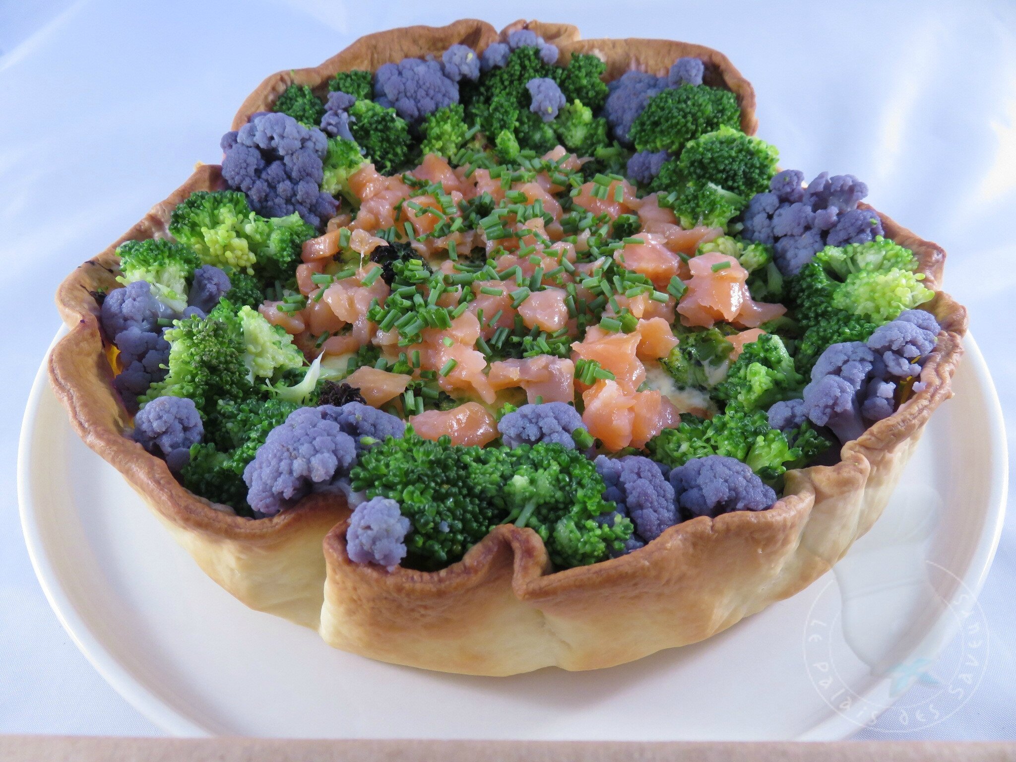 Tarte saumon brocoli