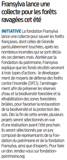 2022 09 27 SO Collecte pour les forêts ravagées
