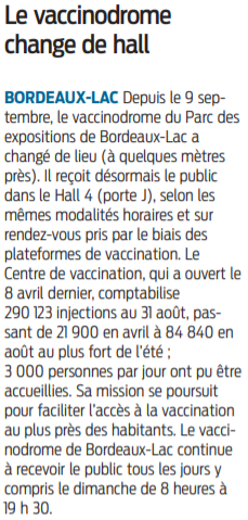 2021 09 13 SO Le vaccinodrome change de hall