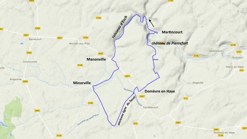 carte de la randonnée