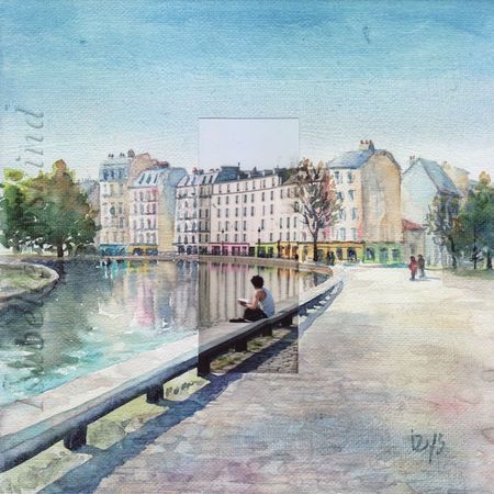 Canal Saint Martin 20x20 w