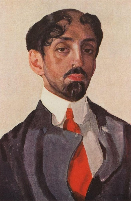 Mikhaïl Alekseïevitch Kouzmine (1872-1936) par Constantin Somov (1909)