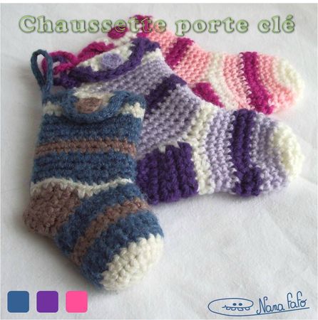 Chaussette Porte clé monnaie 02