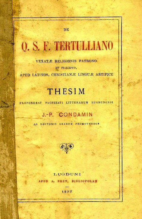 Condamin Tertulliano couv