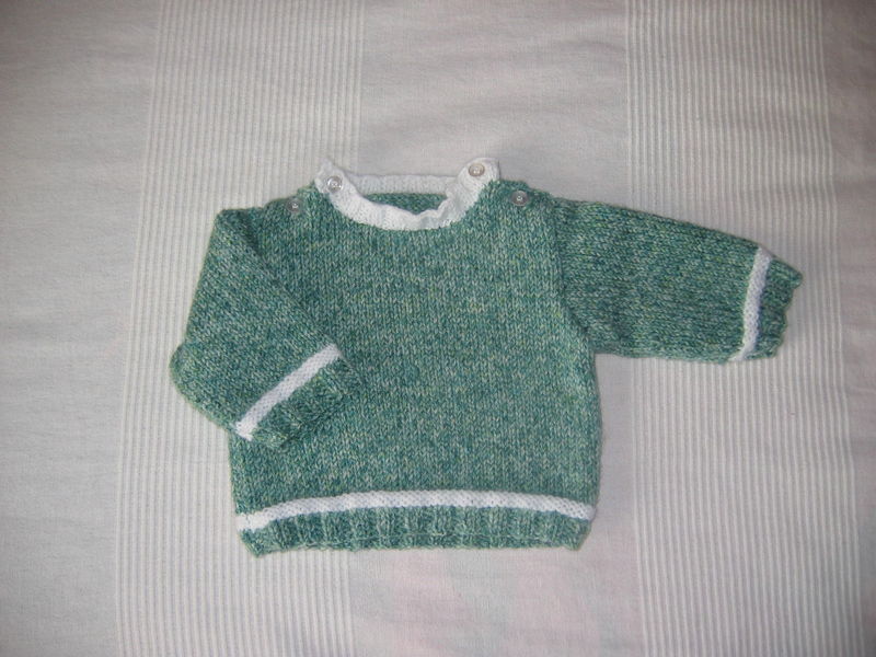 tricoter un pull bebe 18 mois