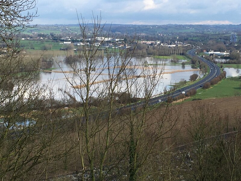 inondation crue 14 février 2016 Avranches Sée
