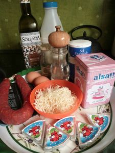 Gâteau salé au Chorizo et Kiri 2