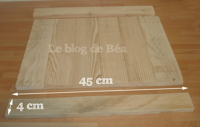 Plateau fabriqué en bois de palette