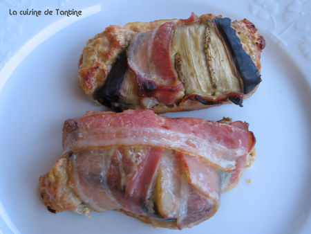 Bouchées daubergine au lard recettes plats Bouchées daubergine au lard