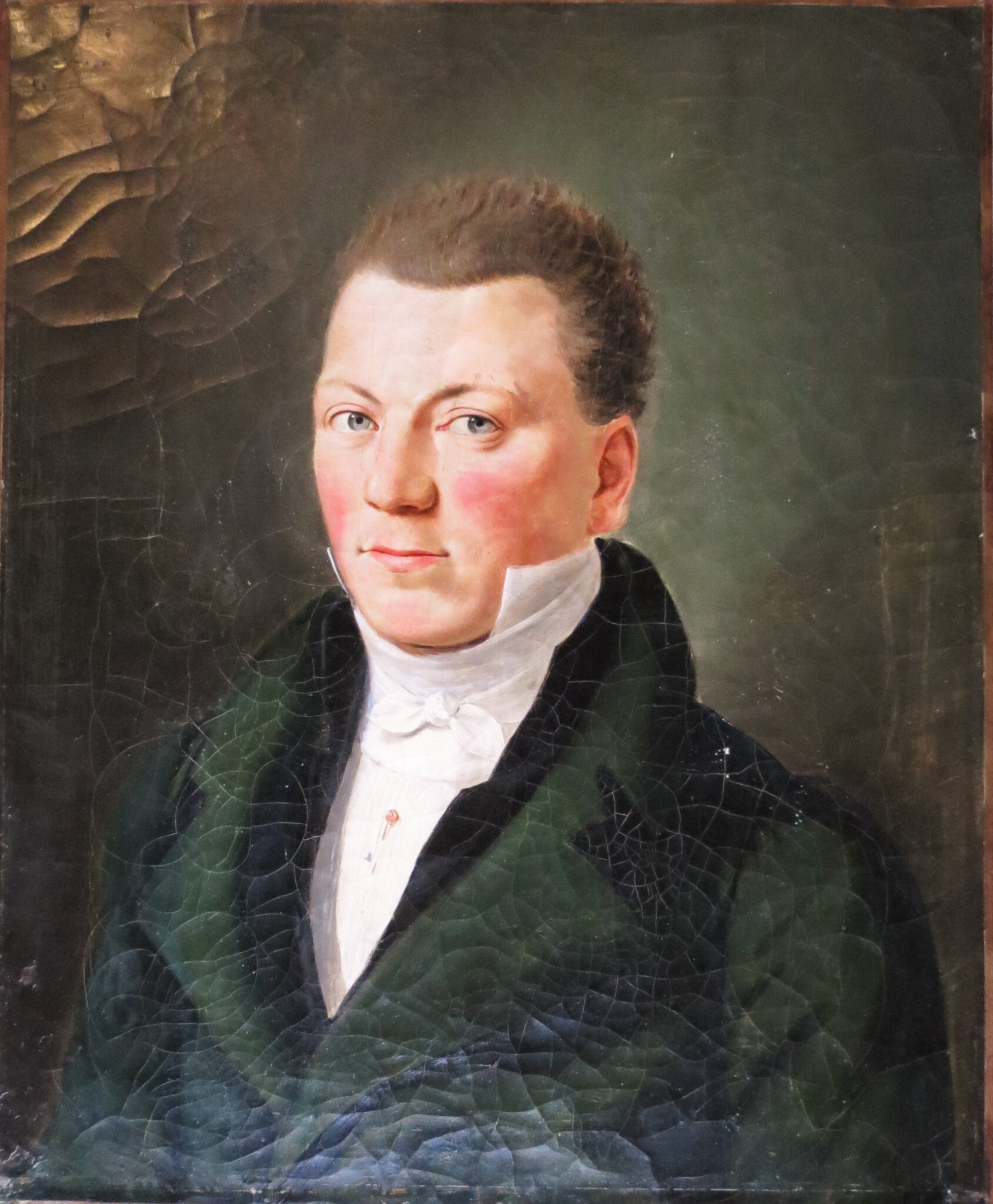 Portrait d'homme costume vert
