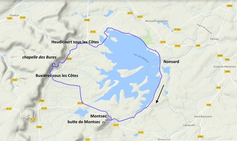 carte du parcours