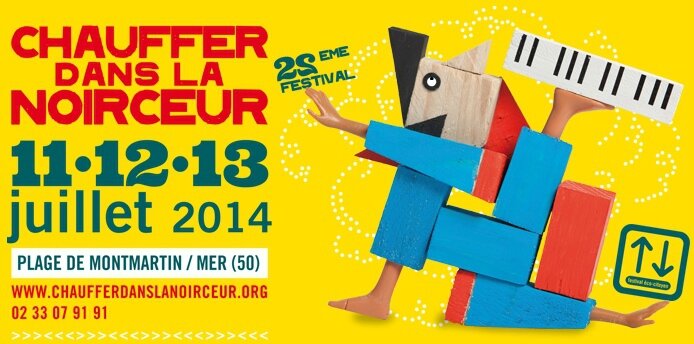 festival Chauffer dans la Noirceur 2014 affiche CDLN Montmartin sur mer