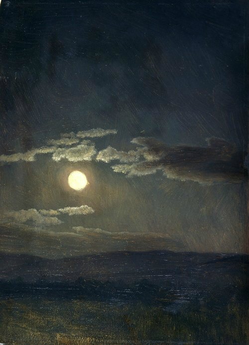Cloud Study, Moonlight (1860) by Albert Bierstadt
