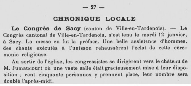 BDR 16 JANVIER 1909 Église_de_Reims_ _vie_[