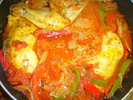 POULET AUX POIVRONS POULET AUX POIVRONS